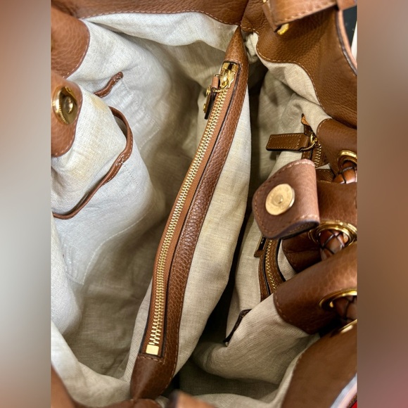 Michael Kors "Skorpios" Pebbled Leather Bag EUC - Picture 9 of 12